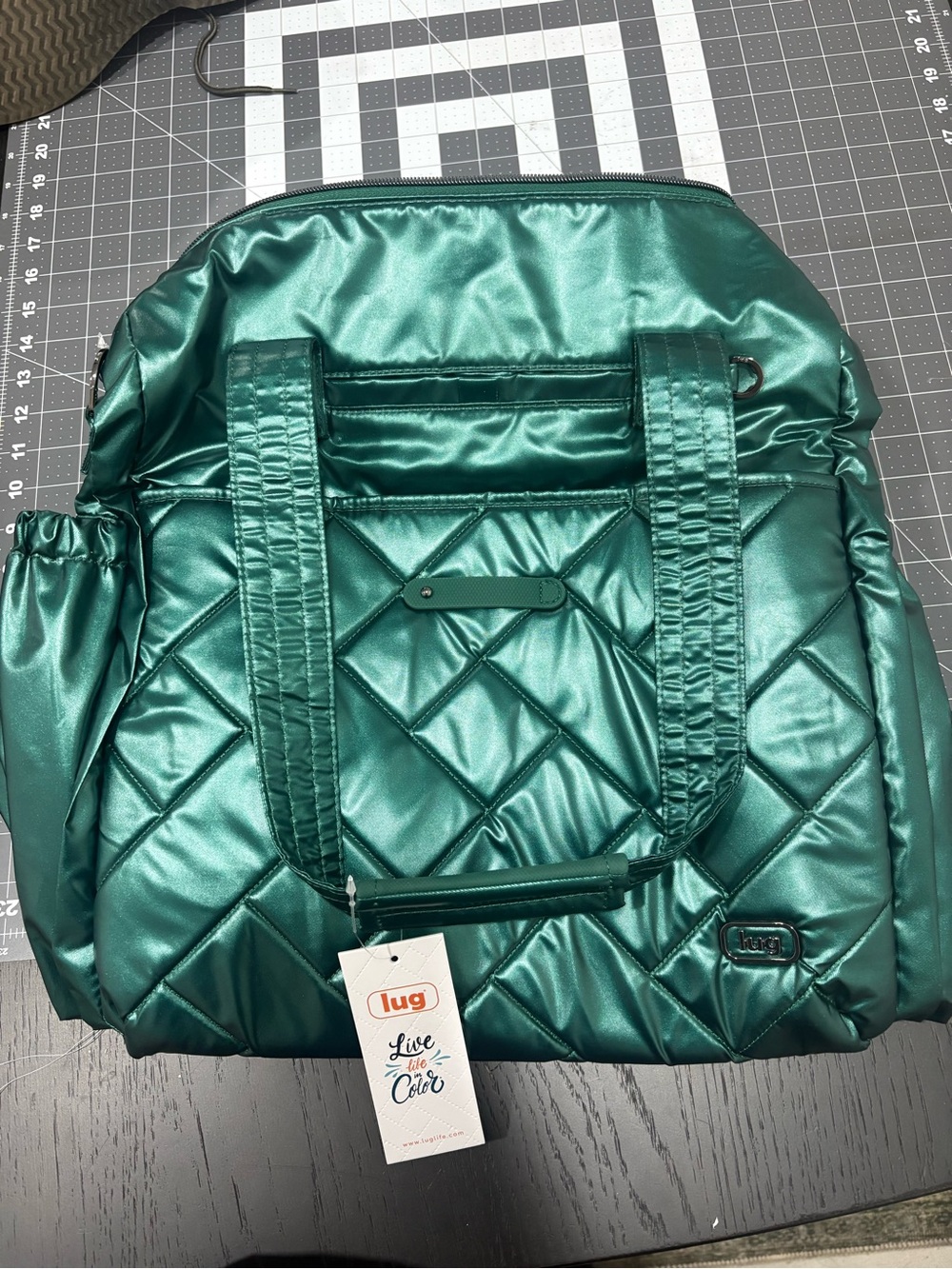 lug Quilted wickedly green saunter Tote
